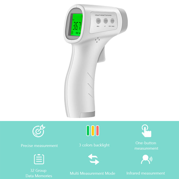 Medical IR Infrared Thermometers Infrared Non-contact Digital Forehead Thermometer Temperature Gun Tool for body Baby Kids Adult